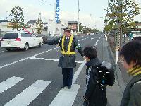 街頭指導のようす