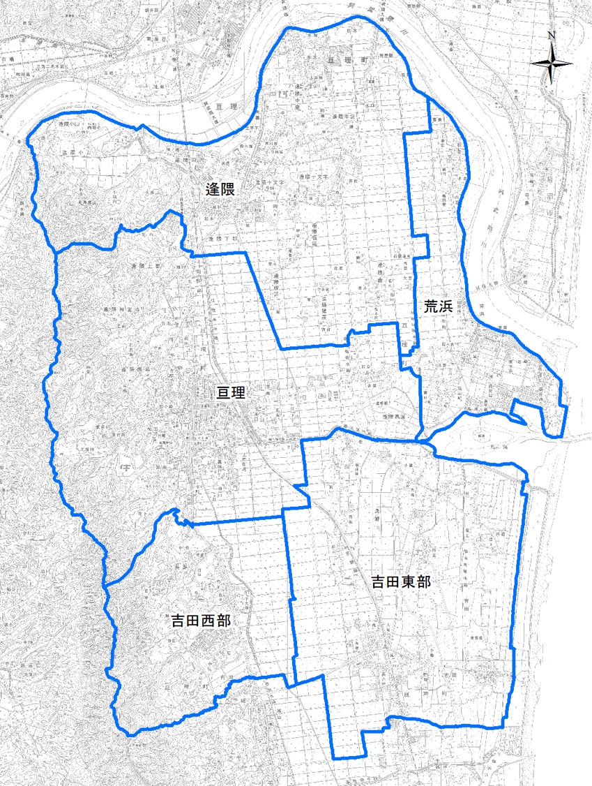 まちづくり協議会の地区割