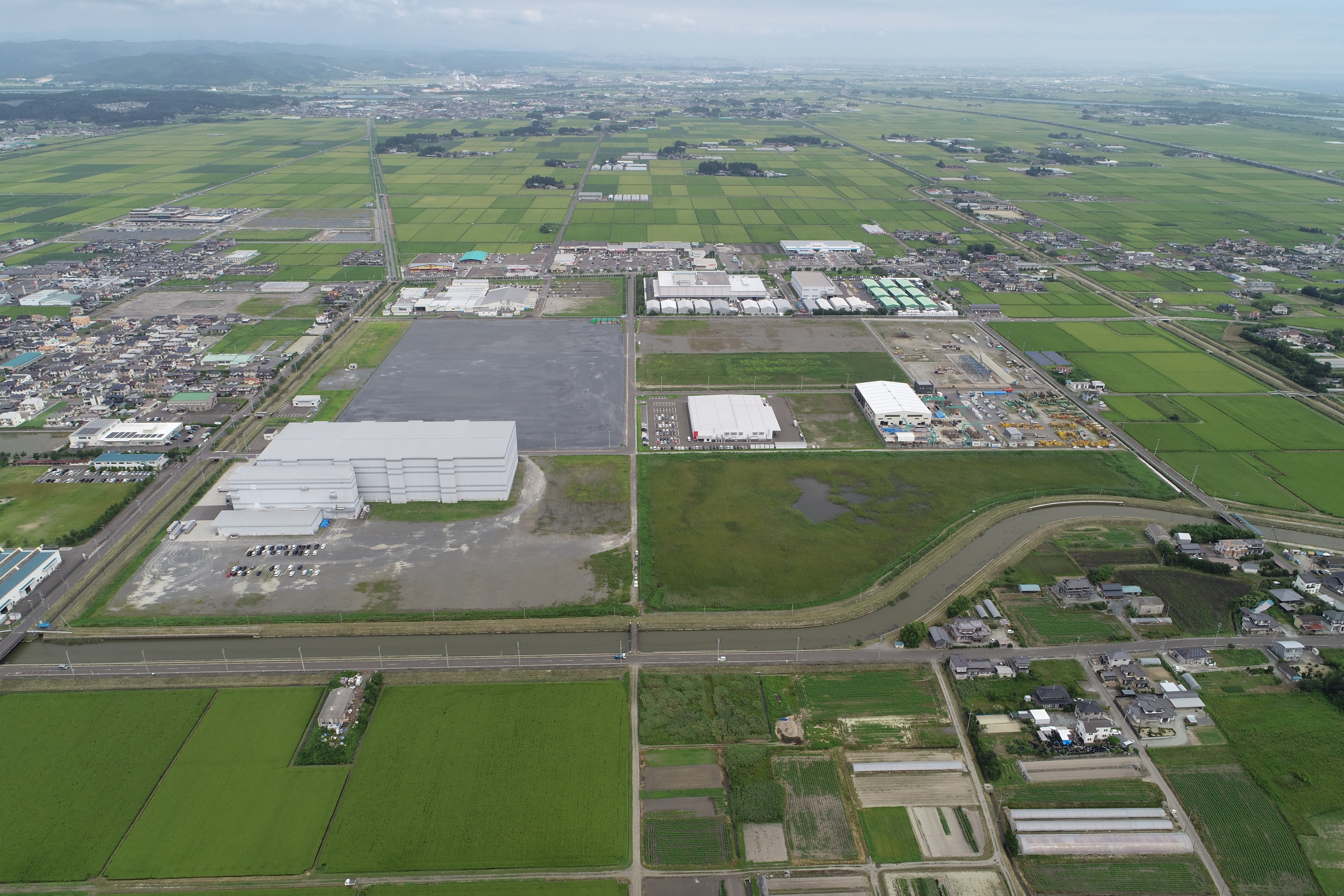 工業団地航空写真