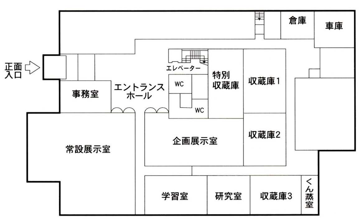 郷土資料館　平面図